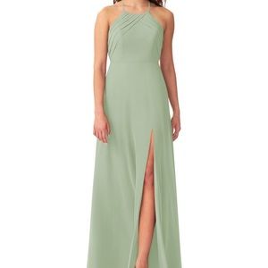 Azazie Cecile Dusty Sage bridesmaid dress
